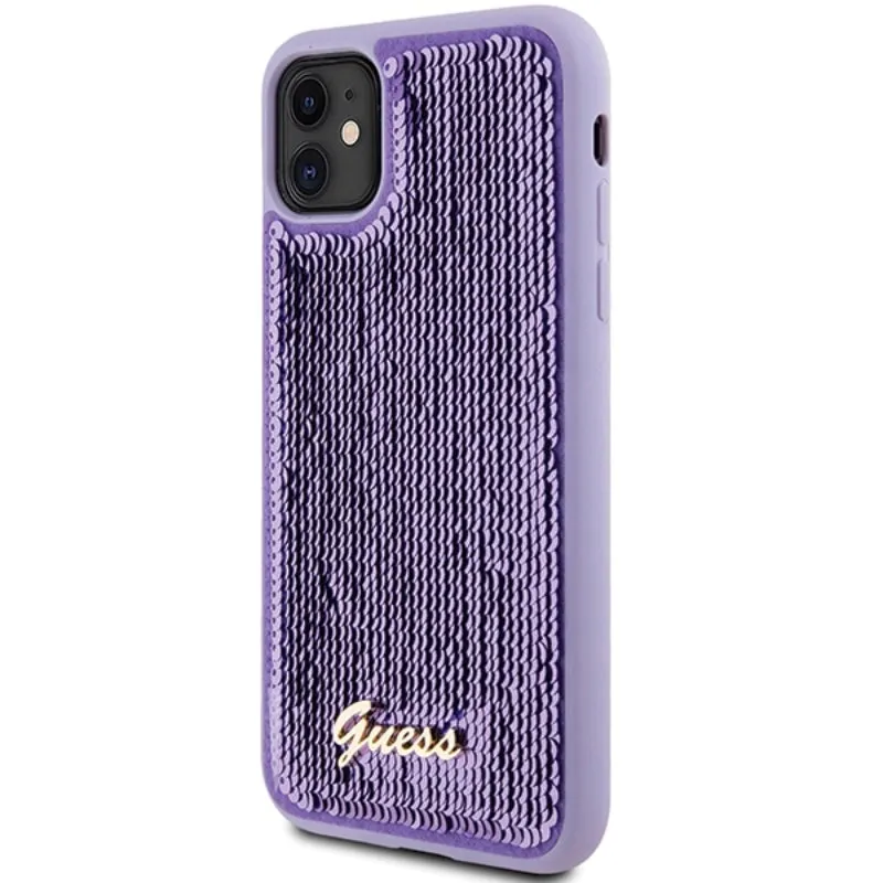 guess-sequin-script-metal-etui-iphone-11-fioletowy