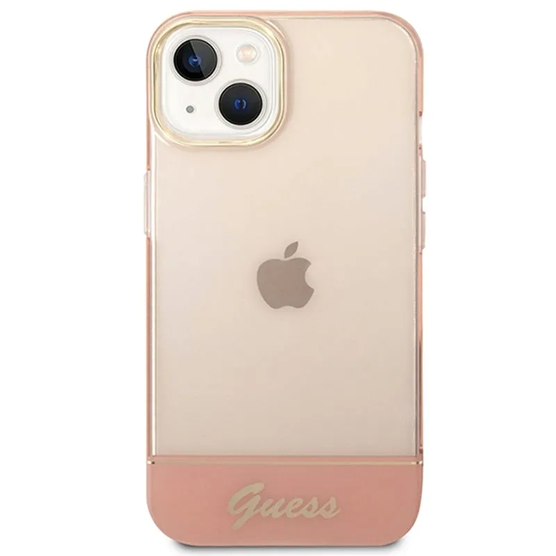 guess-translucent-etui-iphone-14-plus-rozowy