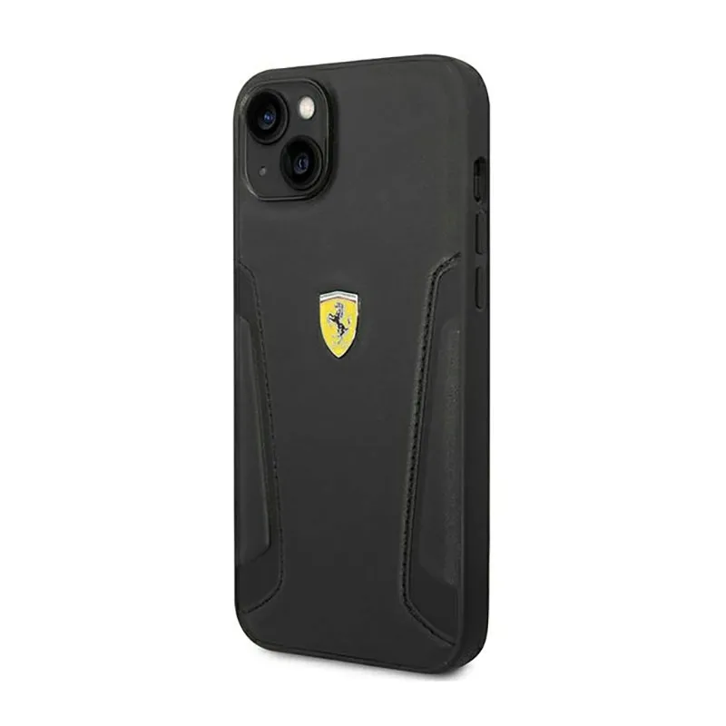 ferrari-leather-stamp-sides-etui-iphone-14-plus-czarny