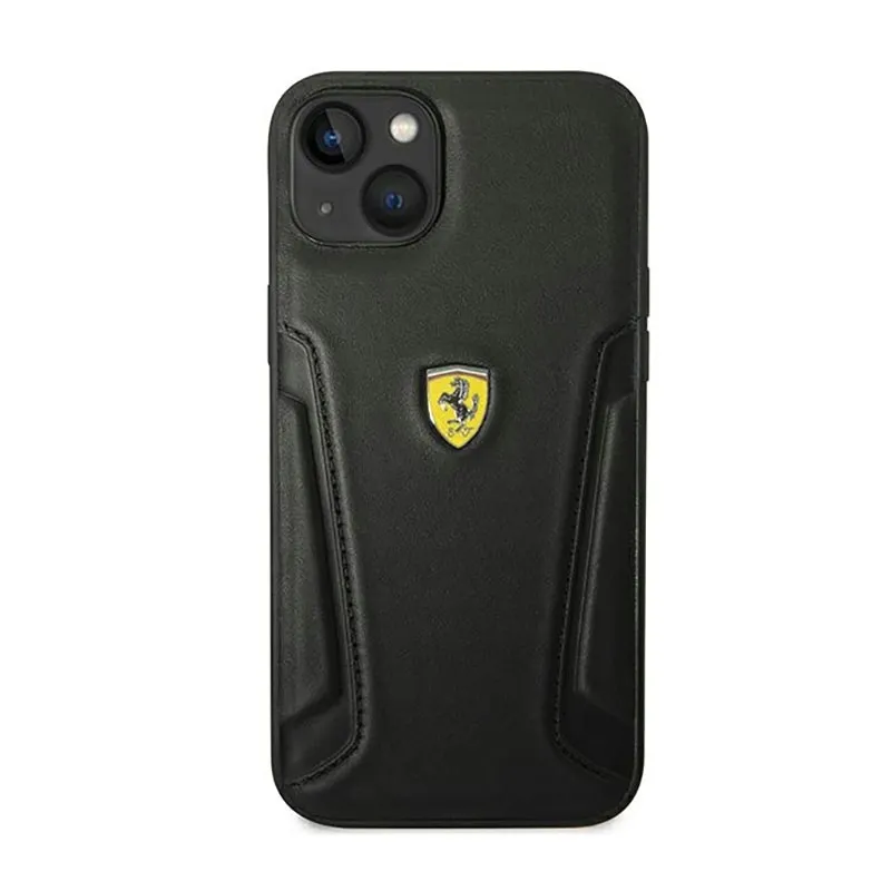ferrari-leather-stamp-sides-etui-iphone-14-plus-czarny