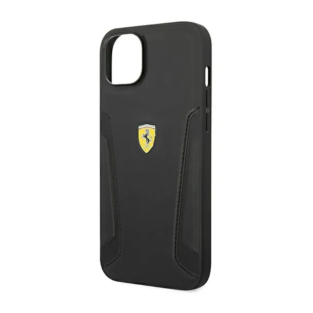 ferrari-leather-stamp-sides-etui-iphone-14-plus-czarny-rozszerzenie-podstawka