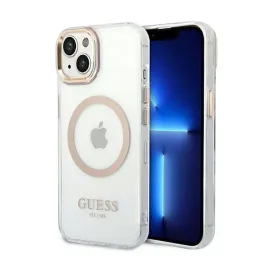 guess-metal-outline-magsafe-etui-iphone-14-przezroczysty-zloty