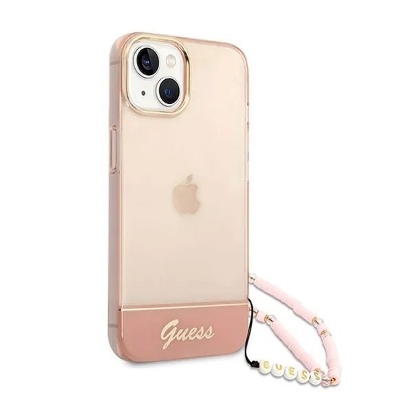 guess-translucent-pearl-strap-etui-iphone-14-plus-rozowy-kolor-rozowy