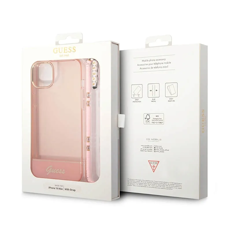 guess-translucent-pearl-strap-etui-iphone-14-plus-rozowy
