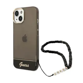 guess-translucent-pearl-strap-etui-iphone-14-czarny