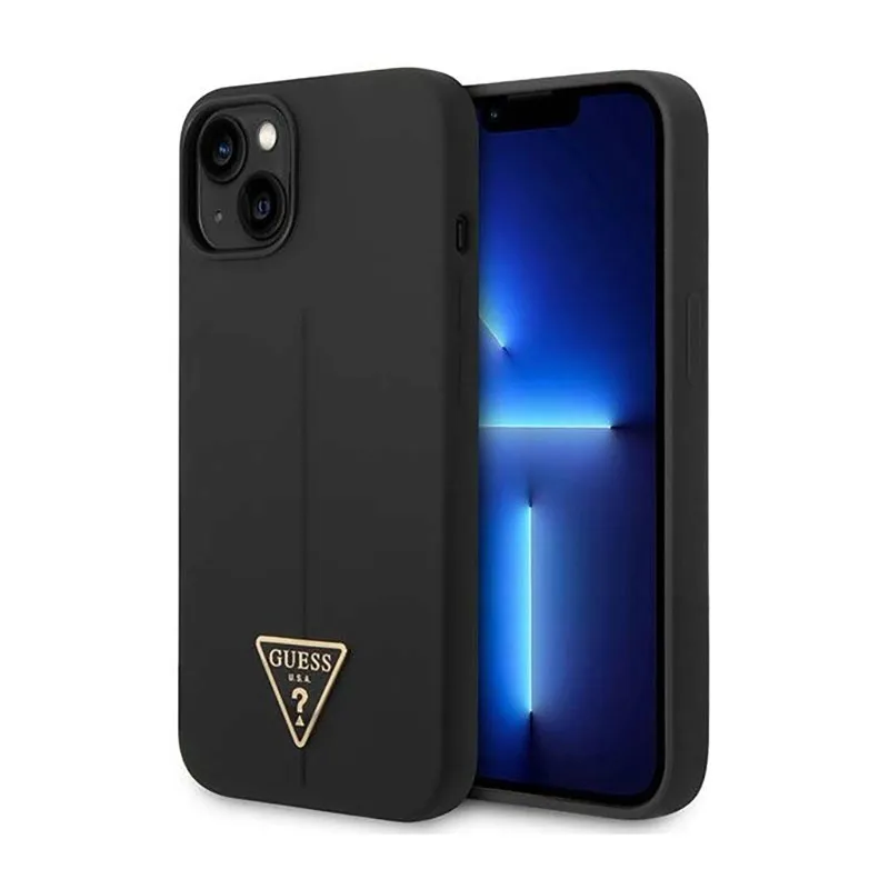 guess-silicone-triangle-logo-etui-iphone-14-plus-czarny