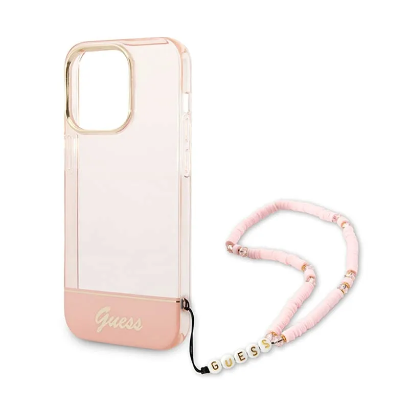 guess-translucent-pearl-strap-etui-iphone-14-pro-max-rozowy