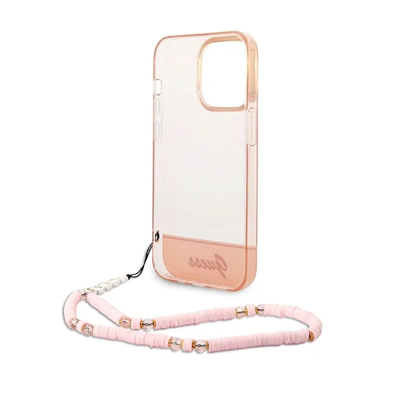 guess-translucent-pearl-strap-etui-iphone-14-pro-max-rozowy-przeznaczenie-apple