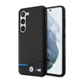 bmw-leather-carbon-blue-line-etui-samsung-galaxy-s23-czarny