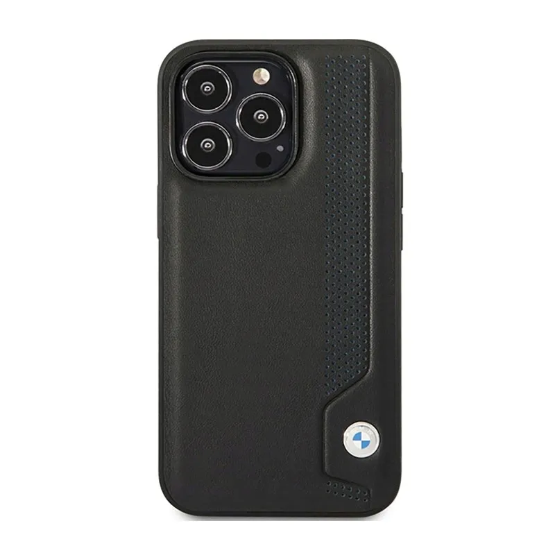 bmw-leather-blue-dots-etui-iphone-14-pro-czarny