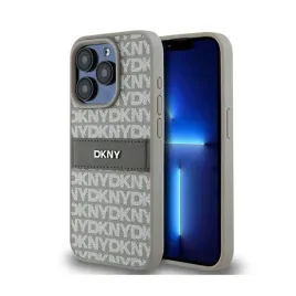dkny-leather-mono-stripe-and-metal-logo-etui-iphone-15-pro-bezowy