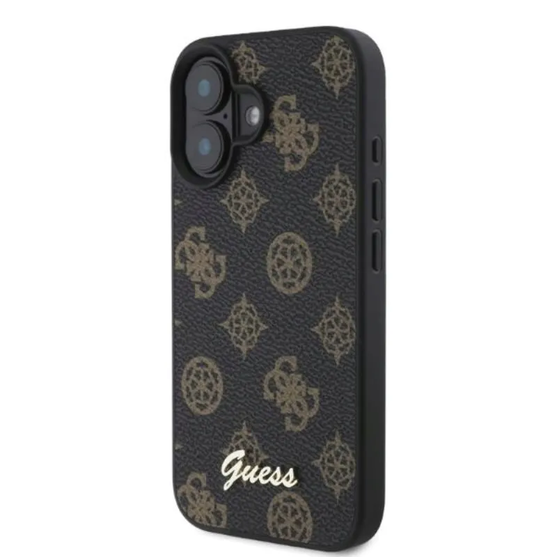 guess-peony-script-magsafe-etui-iphone-16-czarny