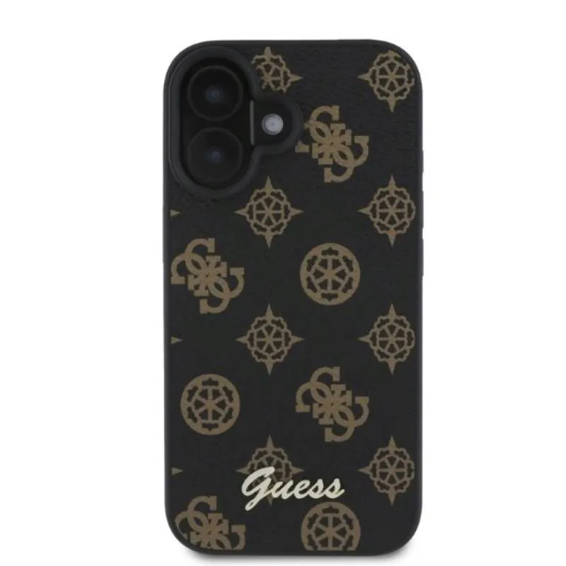 guess-peony-script-magsafe-etui-iphone-16-czarny