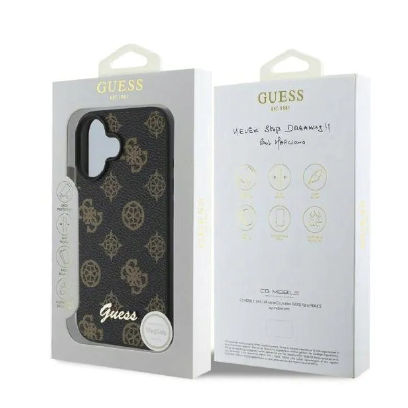 guess-peony-script-magsafe-etui-iphone-16-czarny