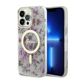guess-flower-magsafe-etui-iphone-14-pro-max-przezroczysty
