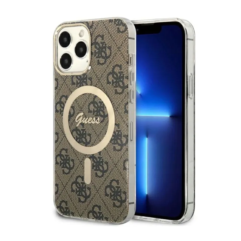guess-4g-magsafe-etui-iphone-13-pro-max-brazowy