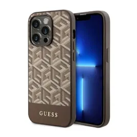 guess-gcube-stripes-magsafe-etui-iphone-14-pro-max-brazowy