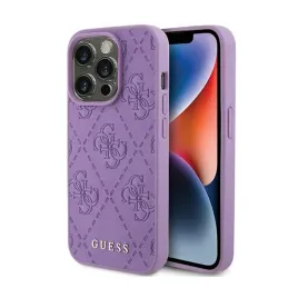 guess-leather-4g-stamped-etui-iphone-15-pro-max-fioletowy