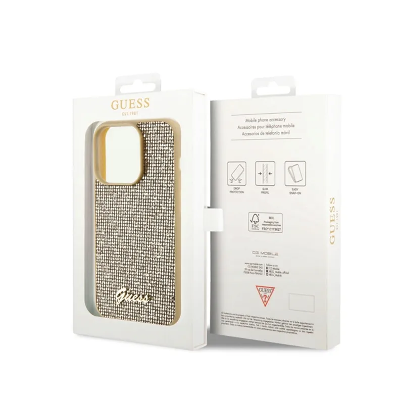 guess-disco-metal-script-etui-iphone-15-pro-zloty-przeznaczenie-apple