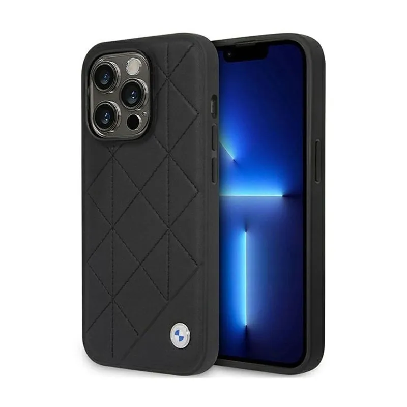 bmw-leather-quilted-etui-iphone-14-pro-czarny