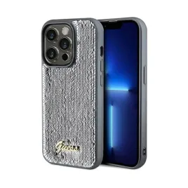 guess-sequin-script-metal-etui-iphone-14-pro-max-srebrny
