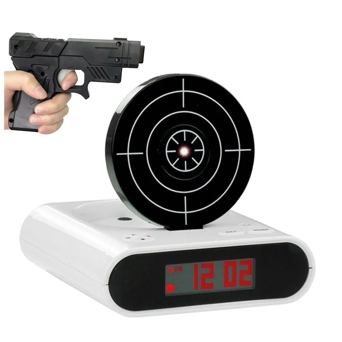 zegar-budzik-aptel-bialy-14cm