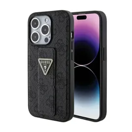guess-grip-stand-4g-triangle-strass-logo-etui-iphone-15-pro-max-czarny