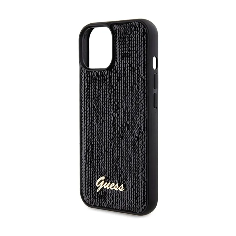 guess-sequin-script-metal-etui-iphone-14-czarny