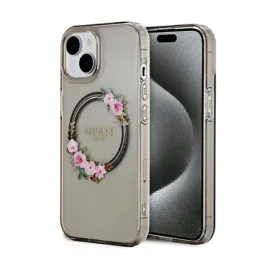 guess-iml-flowers-wreath-magsafe-etui-iphone-15-czarny