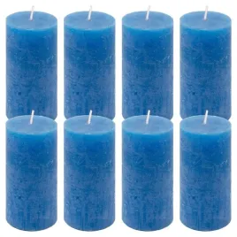 zestaw-swiec-rustykalnych-10-cm-o-5-cm-niebieskie-8-szt