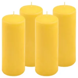 zestaw-slupkowych-swiec-20-cm-o-75-cm-zolty-4-sztuki