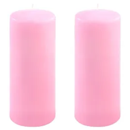 zestaw-slupkowych-swiec-25-cm-o-10-cm-rozowy-2-sztuki