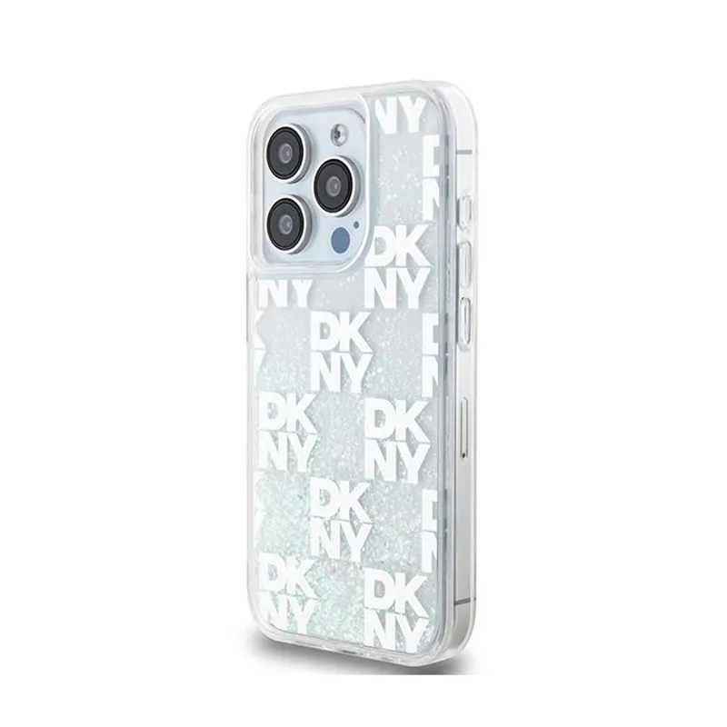 dkny-liquid-glitter-multilogo-etui-iphone-15-pro-bialy