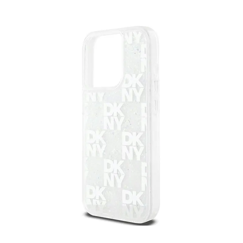 dkny-liquid-glitter-multilogo-etui-iphone-15-pro-bialy-przeznaczenie-apple
