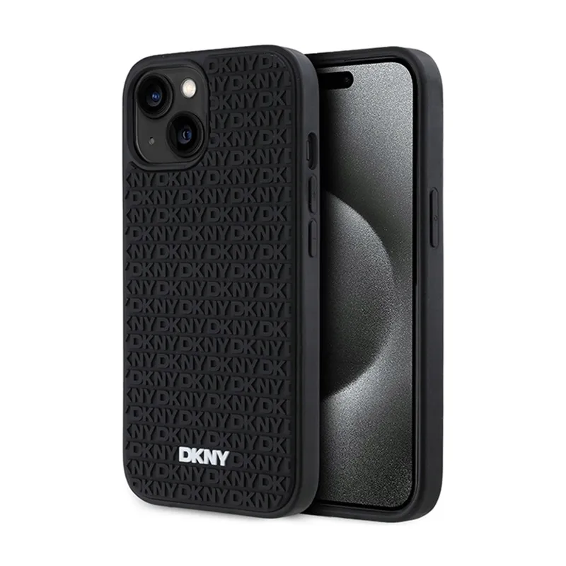 dkny-3d-rubber-repeat-pattern-etui-iphone-15-14-13-czarny