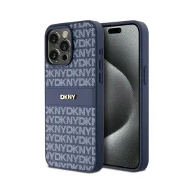 dkny-leather-mono-stripe-and-metal-logo-etui-iphone-15-pro-max-niebieski