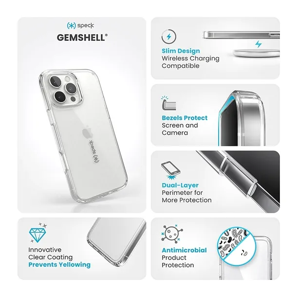 speck-gemshell-etui-iphone-16-pro-max-clear-funkcje-pochlanianie-wstrzasow