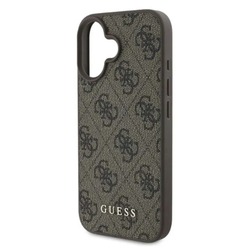guess-4g-classic-etui-iphone-16-brazowy