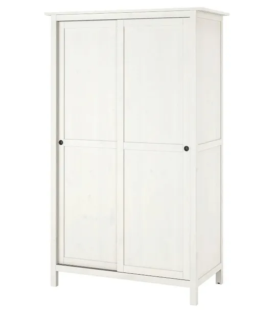 IKEA HEMNES Szafa z 2 drzwiami przesuwanymi, biały, 120x59x197 cm