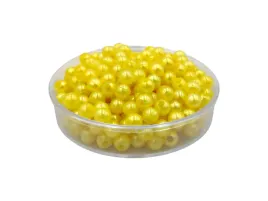 koraliki-perelki-zolty-8mm-50g-020