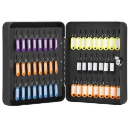 kasetka-na-klucze-springos-czarna-z-zamkiem-kluczowym-100-haczykow