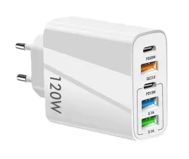 120w-szybka-ladowarka-sieciowa-2x-usb-c-powerdelivery-3x-usb-a-qc-3-0-biala