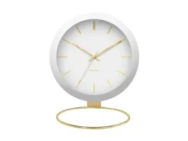 zegar-stolowy-globe-bialy-bezglosny