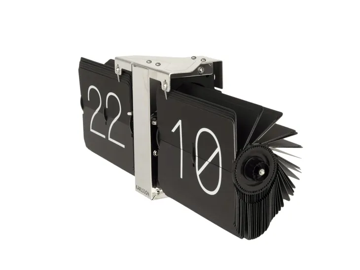zegar-scienny-karlsson-czarny-36cm-linia-flip-clock