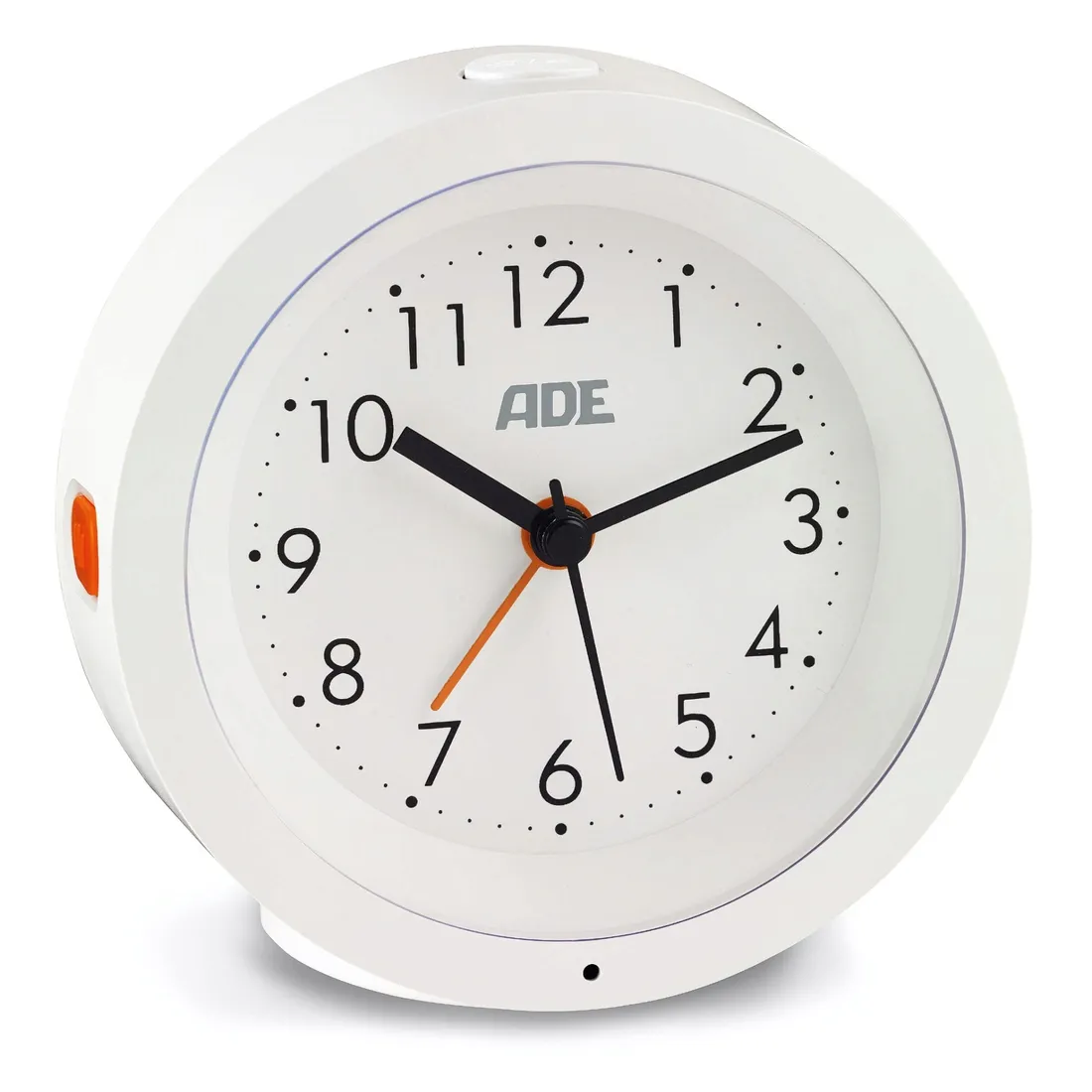 zegar-budzik-ade-bialy-4cm