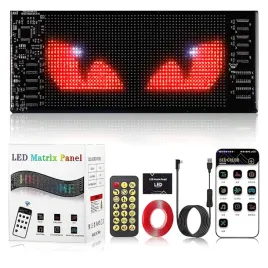 lampa-led-matrix-do-samochodu-diabelskie-oczy-aplikacja-bluetooth-173x70-mm