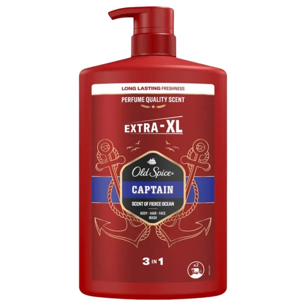 Old Spice Żel pod prysznic pompka 3w1 Captain 1L