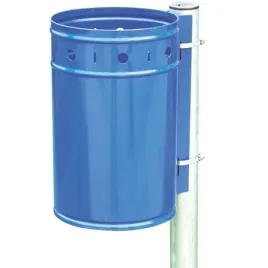 kosz-na-smieci-stalowy-mocowany-na-slupek-20l-niebieski
