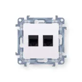simon-10-gniazdo-komp-2x-rj45-kat-6-biale