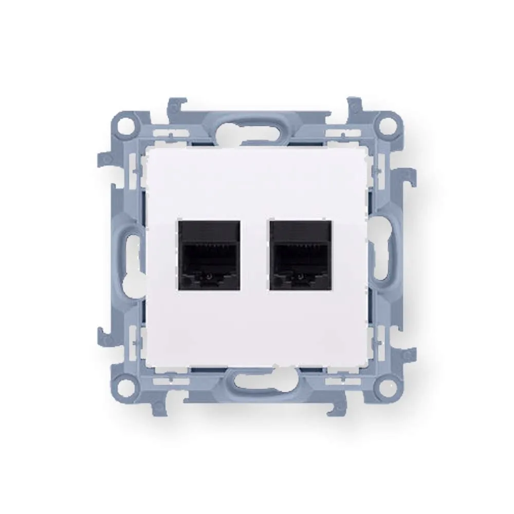 simon-10-gniazdo-komp-2x-rj45-kat-6-biale